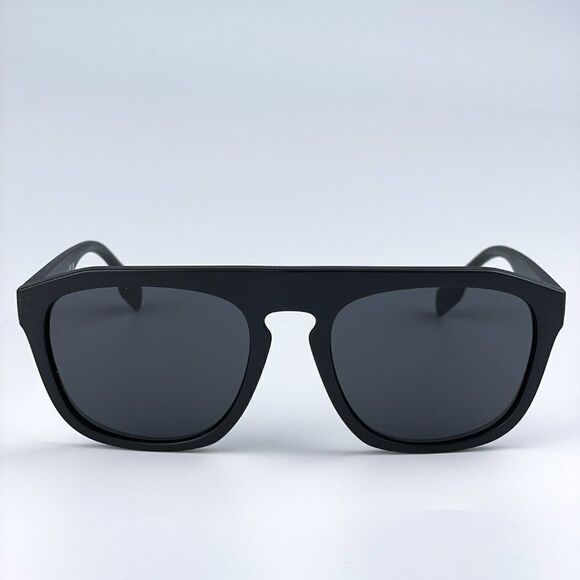 NEW Burberry BE4396U 346487 Matte Black Grey Square Unisex Sunglasses main image 8